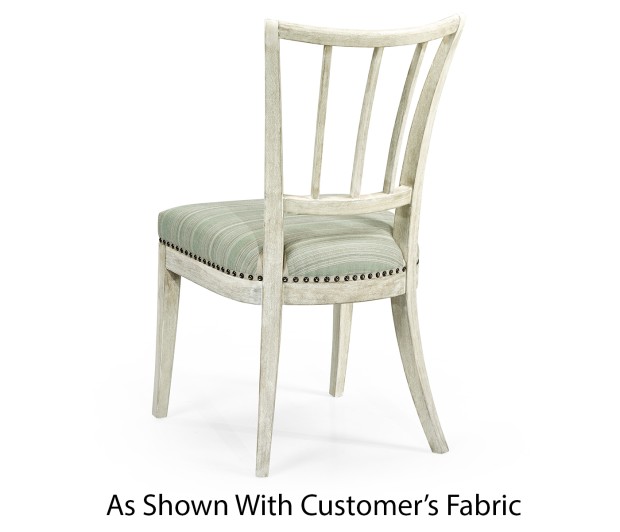 Lucillo Washed Acacia Carver Side Chair