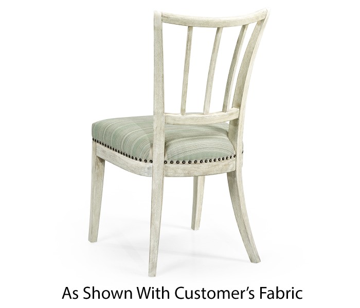 Lucillo Washed Acacia Carver Side Chair