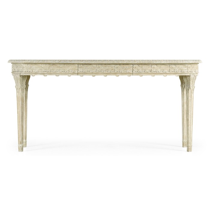 Bellefontaine Venetian White Oak Console Table