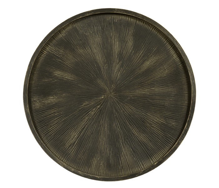 Circular Ida Antique Bronzed Cocktail Table
