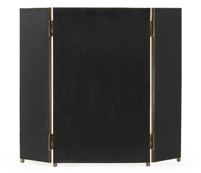 Triple Bronzed Stainless Steel Dressing Table Mirror