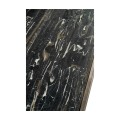 Rectangular Iron Cocktail Table with a Black Marble Top