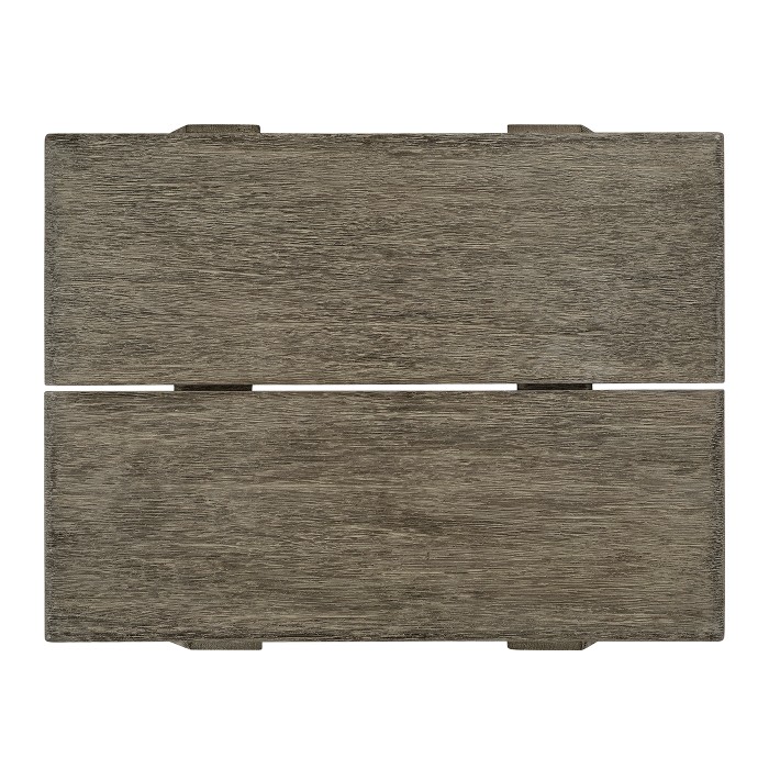 Small Rectangular Grey Stool