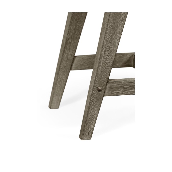 Small Rectangular Grey Stool