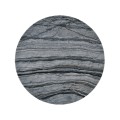 Round Geometric Antique Brass Centre Table with a Grey Marble Top 25