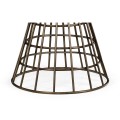 Round Geometric Antique Brass Centre Table with a Grey Marble Top 25