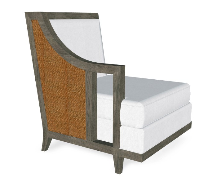 Grey & Tan Rattan Right One-Seat Sofa Sectional 29