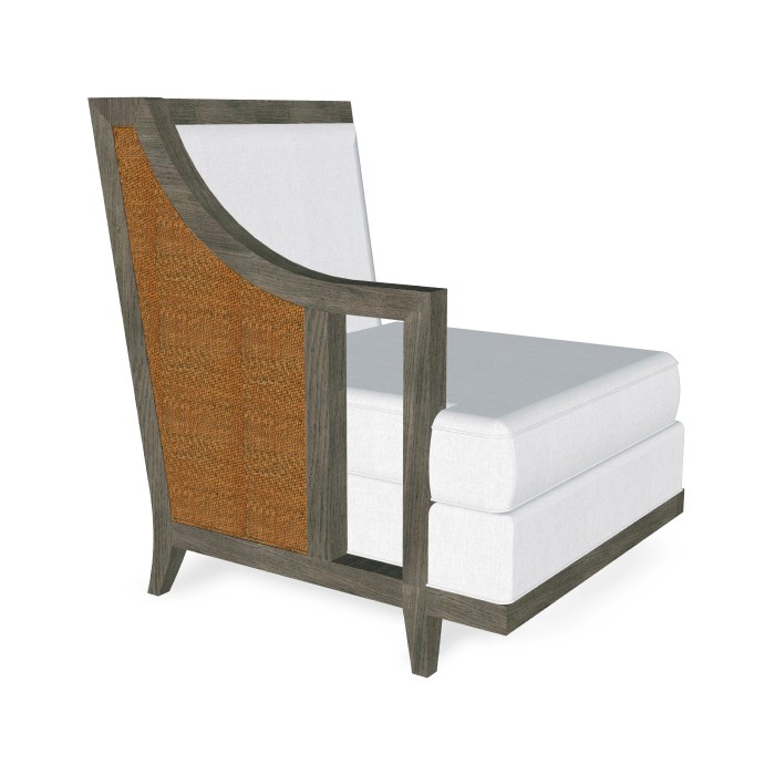 Grey & Tan Rattan Right One-Seat Sofa Sectional 29