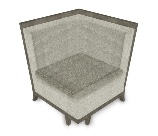 Grey & Dark Grey Rattan Corner Sofa Sectional 35