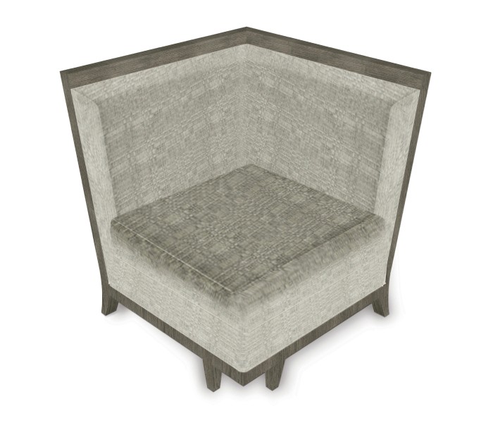 Grey & Dark Grey Rattan Corner Sofa Sectional 35