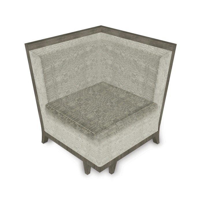 Grey & Dark Grey Rattan Corner Sofa Sectional 35