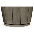 Swivel Grey Storage Bucket Stool