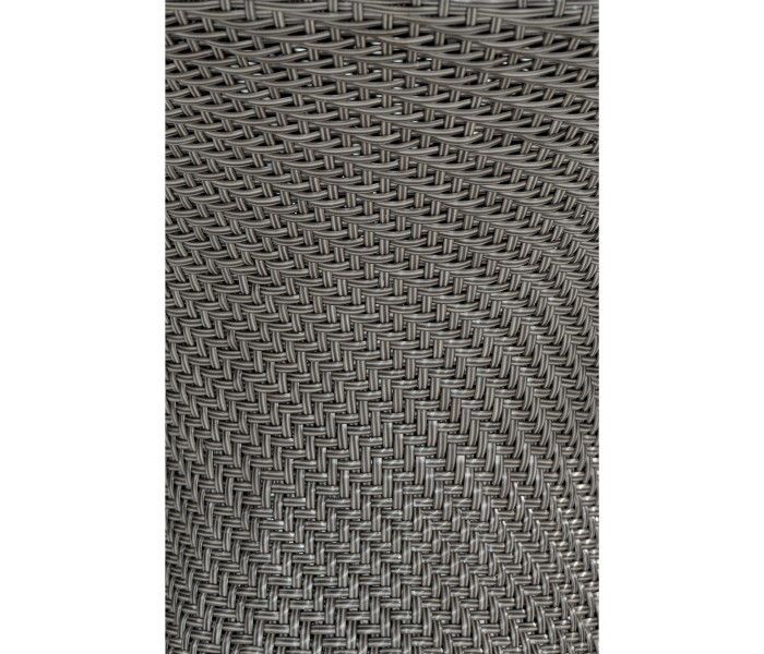 Round Dark Grey Rattan Dining Table with A Dark Marble Top 43