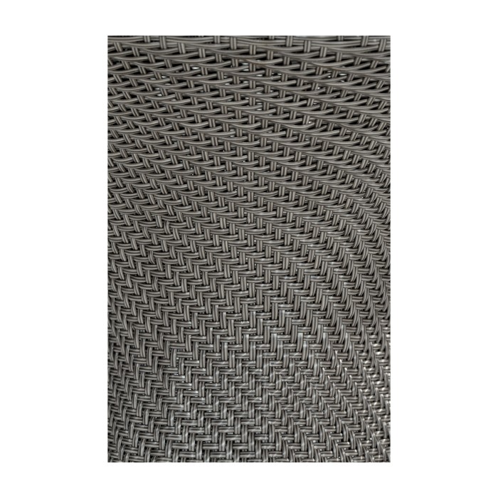 Round Dark Grey Rattan Dining Table with A Dark Marble Top 43