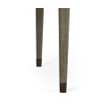 Square Grey & Rattan Dining Table 40