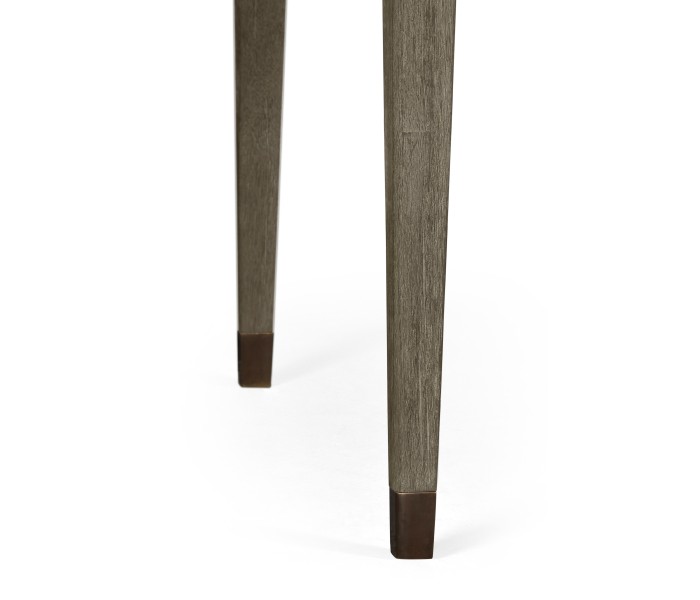 Square Grey & Rattan Dining Table 40