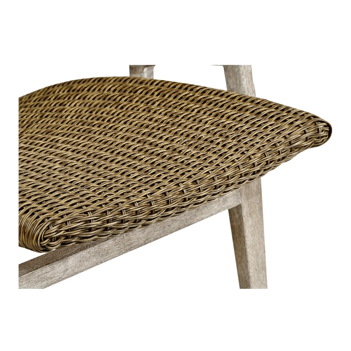 Foot Rest Only - Connects with Navajo Sand & Rattan Lounge Chair 550008-PNS