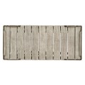 Rectangular Folding Navajo Sand & Antique Brass Tray Console Table