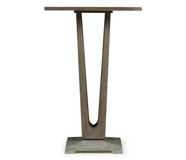 Square Grey Bar Table with a Terrazzo Base 26
