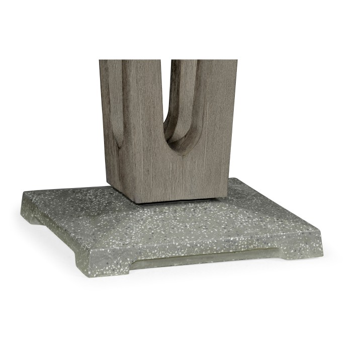Square Grey Bar Table with a Terrazzo Base 26