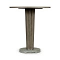 Round Grey Bar Table with a Terrazzo Base 36