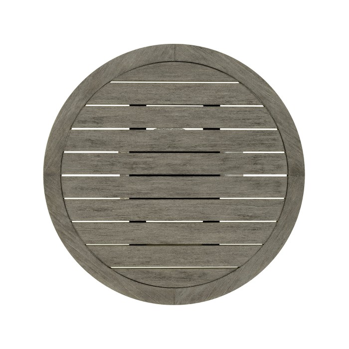 Round Grey Bar Table with a Terrazzo Base 36