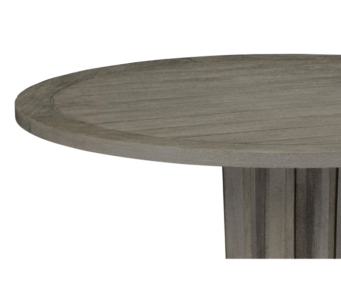 Round Grey Bar Table with a Terrazzo Base 36