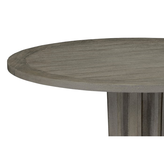 Round Grey Bar Table with a Terrazzo Base 36
