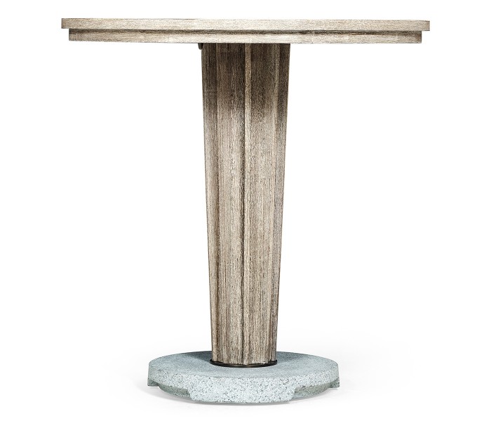 Round Navajo Sand Counter Table with a Terrazzo Base 36
