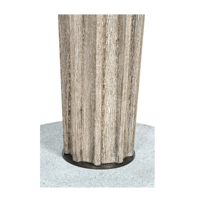 Round Navajo Sand Counter Table with a Terrazzo Base 36