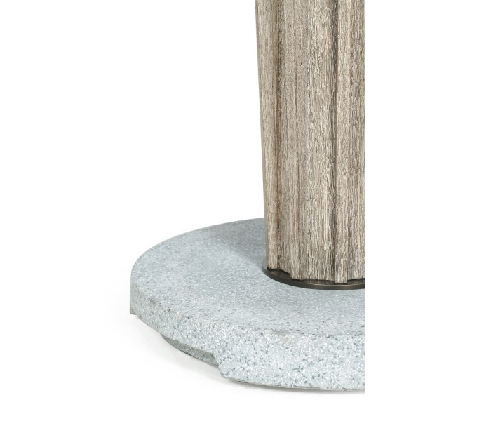 Round Navajo Sand Counter Table with a Terrazzo Base 36