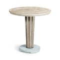Round Navajo Sand Counter Table with a Terrazzo Base 36