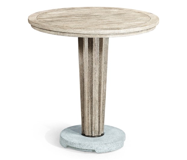 Round Navajo Sand Counter Table with a Terrazzo Base 36