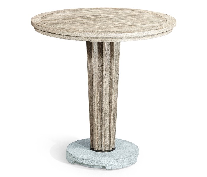 Round Navajo Sand Counter Table with a Terrazzo Base 36