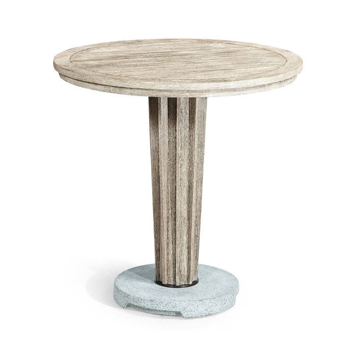 Round Navajo Sand Counter Table with a Terrazzo Base 36