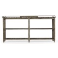 Rectangular Grey & Brass Sideboard with Removable Tray