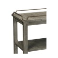 Rectangular Grey & Brass Sideboard with Removable Tray