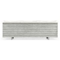 Cloudy Grey & Faux Marble Storage Bench
