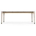 Rectangular Navajo Sand & Rattan Dining Table 80