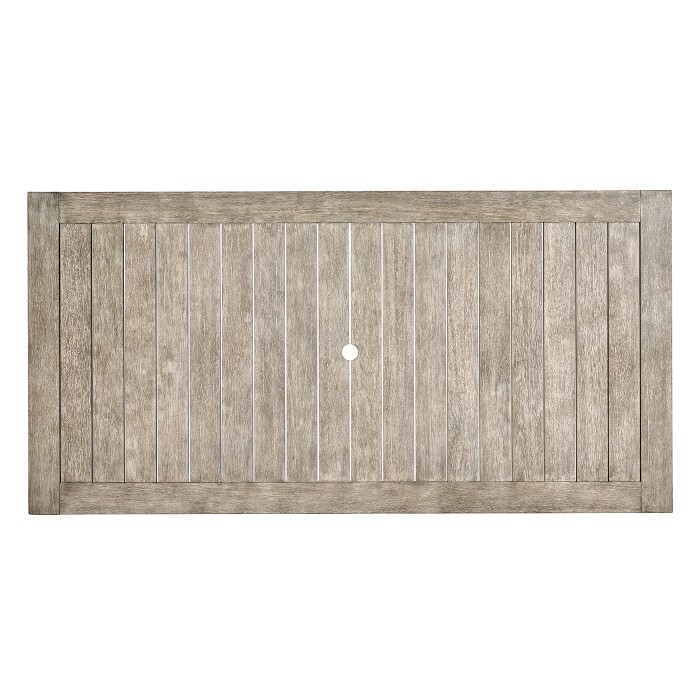 Rectangular Navajo Sand & Rattan Dining Table 80