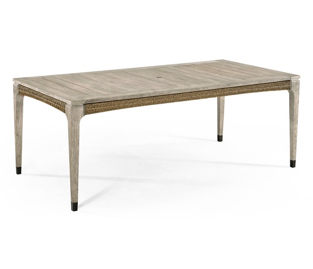 Rectangular Navajo Sand & Rattan Dining Table 80