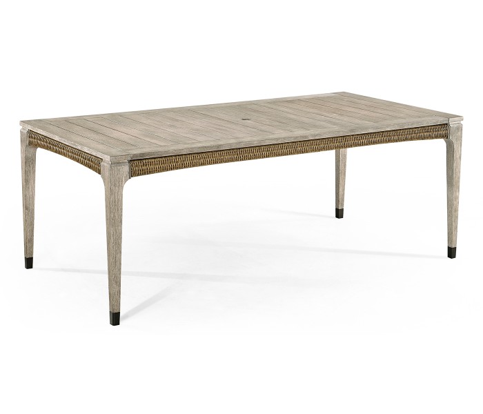 Rectangular Navajo Sand & Rattan Dining Table 80