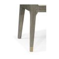 Grey Garden Bench with Cushion & Pillows