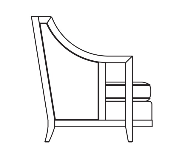 Hampton Rattan Three-Seat Sofa