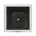 Medium Square Faux White & Grey Marble Planter