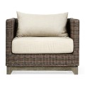 Grey & Rattan Chair