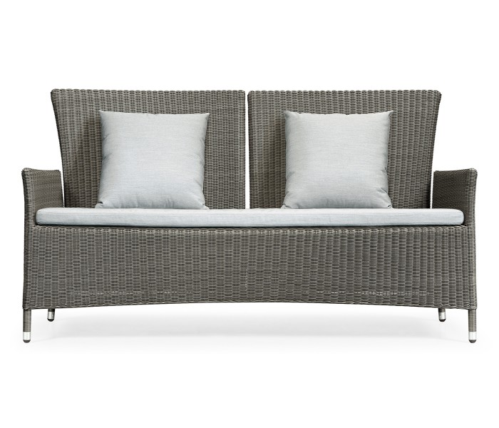 Panama Rattan Two-Seat Sofa with Reclining Back