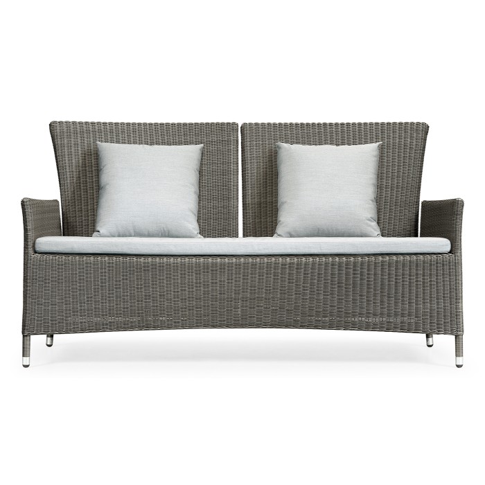 Panama Rattan Two-Seat Sofa with Reclining Back