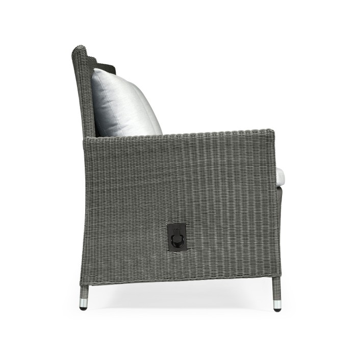 Panama Rattan Two-Seat Sofa with Reclining Back