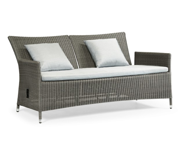 Panama Rattan Two-Seat Sofa with Reclining Back
